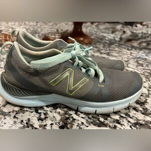 New Balance Women's Gray and Light Blue Sneakers